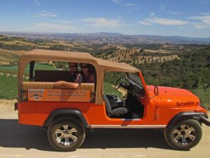 Wine Tours in Paso Robles, CA in our custom jeeps.